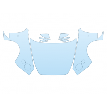 Precut PPF Kit – Clear Bra Paint Protection Film PAINT PROTECTION KIT - 2023 BENTLEY GT S FULL HOOD FENDERS MIRRORS(WRAPPED EDGES) WITH S EMBLEM - PRECUT PPF CLEAR BRA WRAP