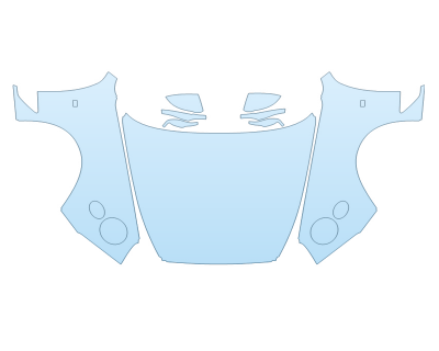 PAINT PROTECTION KIT - 2023 BENTLEY GT S FULL HOOD FENDERS MIRRORS(WRAPPED EDGES) WITH S EMBLEM - PRECUT PPF CLEAR BRA WRAP