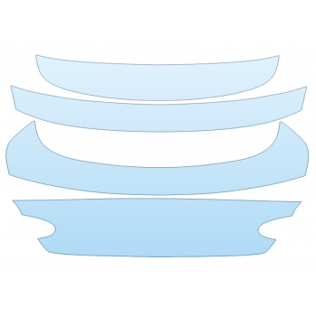 PAINT PROTECTION KIT - 2023 BENTLEY GT S TRUNK W/O BADGING - PRECUT PPF CLEAR BRA WRAP