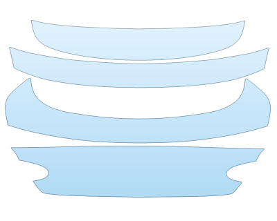 PAINT PROTECTION KIT - 2023 BENTLEY GT S TRUNK W/O BADGING - PRECUT PPF CLEAR BRA WRAP