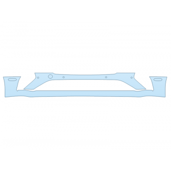 PAINT PROTECTION KIT - 2023 BENTLEY GT SPEED BUMPER WITH SENSORS - PRECUT PPF CLEAR BRA WRAP