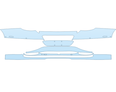 Precut PPF Kit – Clear Bra Paint Protection Film PAINT PROTECTION KIT - 2023 BENTLEY GT SPEED REAR BUMPER WITH SENSORS - PRECUT PPF CLEAR BRA WRAP