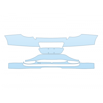 PAINT PROTECTION KIT - 2023 BENTLEY GT SPEED EDITION 12 REAR BUMPER - PRECUT PPF CLEAR BRA WRAP