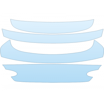 PAINT PROTECTION KIT - 2023 BENTLEY GT SPEED EDITION 12 TRUNK W/O BADGING - PRECUT PPF CLEAR BRA WRAP