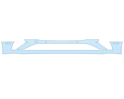 PAINT PROTECTION KIT - 2023 BENTLEY GTC A BUMPER WITH SENSORS - PRECUT PPF CLEAR BRA WRAP