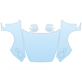 PAINT PROTECTION KIT - 2023 BENTLEY GTC AZURE FULL HOOD FENDERS MIRRORS(WRAPPED EDGES) - PRECUT PPF CLEAR BRA WRAP