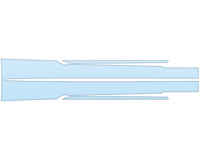 PAINT PROTECTION KIT - 2023 BENTLEY GTC AZURE ROCKERS - PRECUT PPF CLEAR BRA WRAP