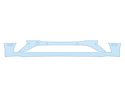 PAINT PROTECTION KIT - 2023 BENTLEY GTC S BUMPER WITH SENSORS - PRECUT PPF CLEAR BRA WRAP