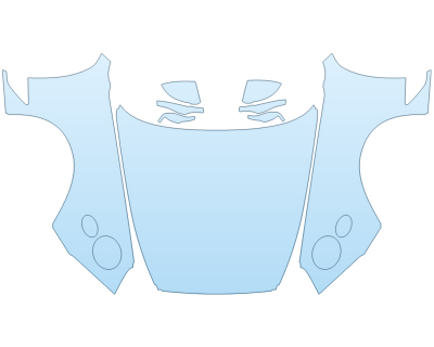 PAINT PROTECTION KIT - 2023 BENTLEY GTC S FULL HOOD FENDERS MIRRORS(WRAPPED EDGES) - PRECUT PPF CLEAR BRA WRAP