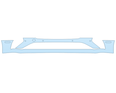 PAINT PROTECTION KIT - 2023 BENTLEY GTC SPEED BUMPER WITH SENSORS - PRECUT PPF CLEAR BRA WRAP
