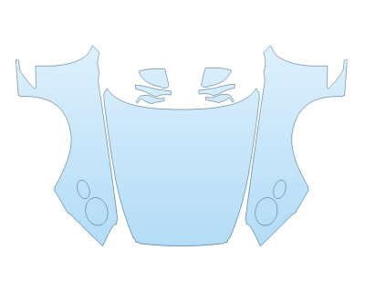 PAINT PROTECTION KIT - 2023 BENTLEY GTC SPEED FULL HOOD FENDERS MIRRORS(WRAPPED EDGES) - PRECUT PPF CLEAR BRA WRAP