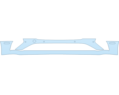 PAINT PROTECTION KIT - 2023 BENTLEY GTC SPEED EDITION 12 BUMPER WITH SENSORS - PRECUT PPF CLEAR BRA WRAP