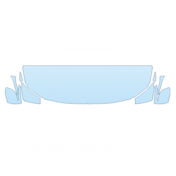 PAINT PROTECTION KIT - 2023 BMW 4 SERIES 430I COUPE HOOD FENDERS MIRRORS 24 INCH (WRAPPED EDGES) - PRECUT PPF CLEAR BRA WRAP