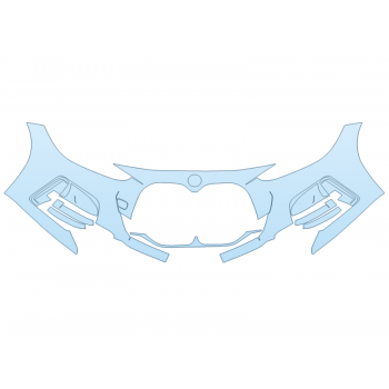 Precut PPF Kit – Clear Bra Paint Protection Film PAINT PROTECTION KIT - 2023 BMW 4 SERIES 440I CONVERTIBLE BUMPER - PRECUT PPF CLEAR BRA WRAP