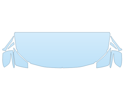 PAINT PROTECTION KIT - 2023 BMW 4 SERIES 440I COUPE HOOD FENDERS MIRRORS 24 INCH (WRAPPED EDGES) - PRECUT PPF CLEAR BRA WRAP