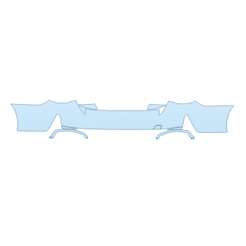 PAINT PROTECTION KIT - 2023 BMW I4 EDRIVE 40 REAR BUMPER - PRECUT PPF CLEAR BRA WRAP