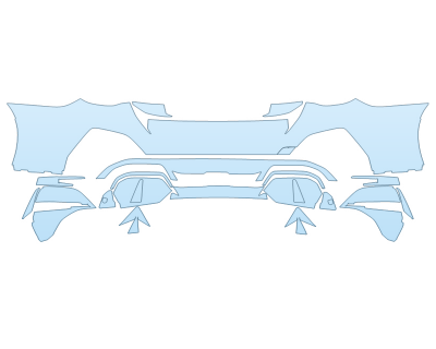 PAINT PROTECTION KIT - 2023 BMW I4 M50 REAR BUMPER - PRECUT PPF CLEAR BRA WRAP
