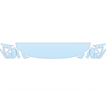 PAINT PROTECTION KIT - 2023 BMW I4 M50 HOOD FENDERS MIRRORS 18 INCH (WRAPPED EDGES) - PRECUT PPF CLEAR BRA WRAP