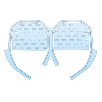 PAINT PROTECTION KIT - 2023 BMW I4 M50 GRILL WITH CAMERA - PRECUT PPF CLEAR BRA WRAP