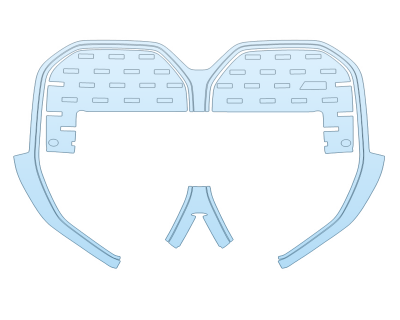 2023 BMW I4 M50 PLATE CUT OUT GRILL