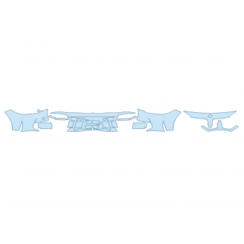 PAINT PROTECTION KIT - 2023 BMW M3 CS BUMPER (MULTI PIECE) - PRECUT PPF CLEAR BRA WRAP