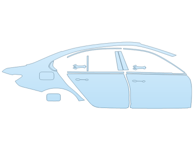 PAINT PROTECTION KIT - 2023 BMW M3 CS PASSENGER SIDE - PRECUT PPF CLEAR BRA WRAP