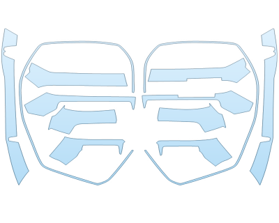 PAINT PROTECTION KIT - 2023 BMW M3 CS GRILL - PRECUT PPF CLEAR BRA WRAP
