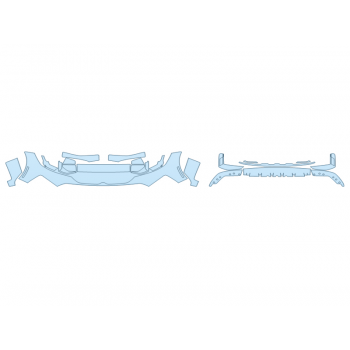 PAINT PROTECTION KIT - 2023 BMW M340I XDRIVE BUMPER (MULTI PIECE) - PRECUT PPF CLEAR BRA WRAP