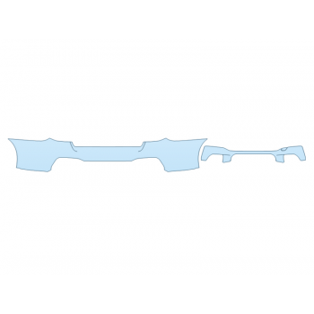 PAINT PROTECTION KIT - 2023 BMW M5 M-SPORT FULL REAR BUMPER - PRECUT PPF CLEAR BRA WRAP