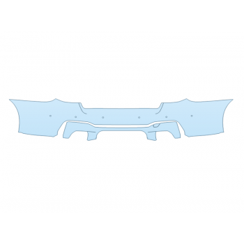 PAINT PROTECTION KIT - 2023 BMW M5 M-SPORT FULL REAR BUMPER WITH SENSORS - PRECUT PPF CLEAR BRA WRAP