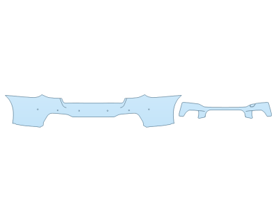 2023 BMW M5 M-SPORT REAR BUMPER WITH SENSORS