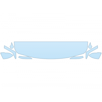 PAINT PROTECTION KIT - 2023 BMW X2 XDRIVE 28I HOOD FENDERS MIRRORS 18 INCH (WRAPPED EDGES) - PRECUT PPF CLEAR BRA WRAP