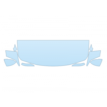 PAINT PROTECTION KIT - 2023 BMW X2 XDRIVE 28I HOOD FENDERS MIRRORS 24 INCH (WRAPPED EDGES) - PRECUT PPF CLEAR BRA WRAP