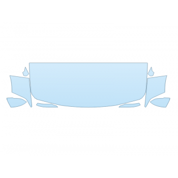 PAINT PROTECTION KIT - 2023 BMW X2 XDRIVE 28I HOOD FENDERS MIRRORS 30 IN(WRAPPED EDGES) - PRECUT PPF CLEAR BRA WRAP