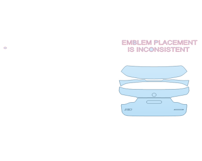 PAINT PROTECTION KIT - 2023 BMW X3 XDRIVE 30E TRUNK W/EMBLEM - PRECUT PPF CLEAR BRA WRAP