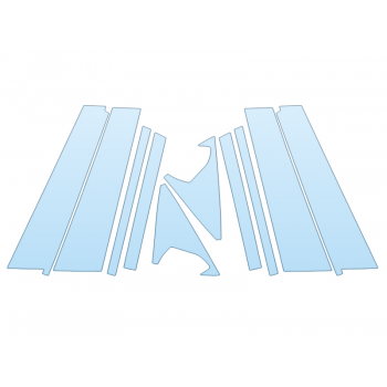 PAINT PROTECTION KIT - 2023 BMW X3 M COMPETITION B AND C PILLARS - PRECUT PPF CLEAR BRA WRAP