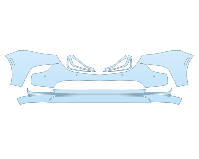 PAINT PROTECTION KIT - 2023 BUICK ENCLAVE AVENIR BUMPER WITH SENSORS - PRECUT PPF CLEAR BRA WRAP