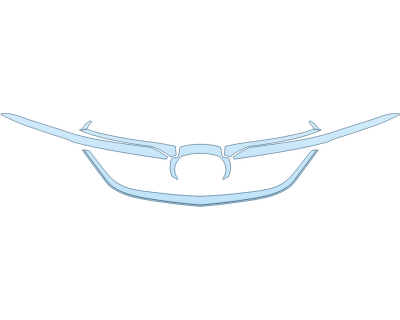 PAINT PROTECTION KIT - 2023 BUICK ENCLAVE AVENIR GRILL - PRECUT PPF CLEAR BRA WRAP