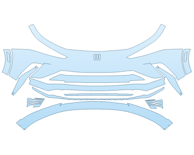 PAINT PROTECTION KIT - 2023 BUICK ENVISTA PREFERRED BUMPER - PRECUT PPF CLEAR BRA WRAP