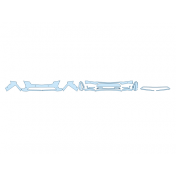 Precut PPF Kit – Clear Bra Paint Protection Film PAINT PROTECTION KIT - 2023 CADILLAC ESCALADE V SERIES BUMPER (MULTI PIECE)WITH SENSORS - PRECUT PPF CLEAR BRA WRAP