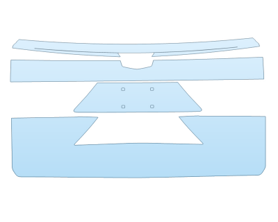 PAINT PROTECTION KIT - 2023 CADILLAC ESCALADE ESV LUXURY TAILGATE KIT EASIER INSTALL - PRECUT PPF CLEAR BRA WRAP