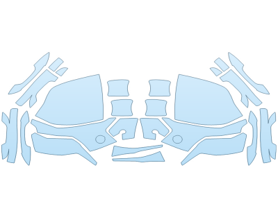 PAINT PROTECTION KIT - 2023 CADILLAC ESCALADE ESV PREMIUM LUXURY MIRRORS DOOR CUPS - PRECUT PPF CLEAR BRA WRAP