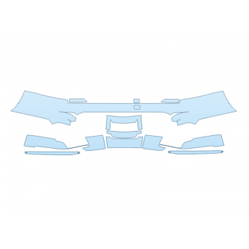 PAINT PROTECTION KIT - 2023 CADILLAC ESCALADE ESV PREMIUM LUXURY PLATINUM REAR BUMPER - PRECUT PPF CLEAR BRA WRAP