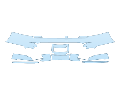 PAINT PROTECTION KIT - 2023 CADILLAC ESCALADE ESV PREMIUM LUXURY PLATINUM REAR BUMPER - PRECUT PPF CLEAR BRA WRAP