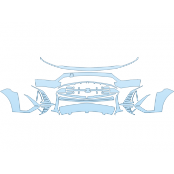 PAINT PROTECTION KIT - 2023 CADILLAC LYRIQ LUXURY BUMPER - PRECUT PPF CLEAR BRA WRAP