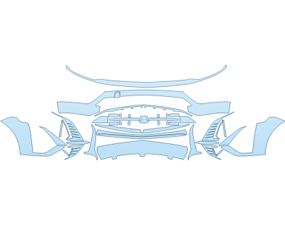 PAINT PROTECTION KIT - 2023 CADILLAC LYRIQ LUXURY BUMPER - PRECUT PPF CLEAR BRA WRAP