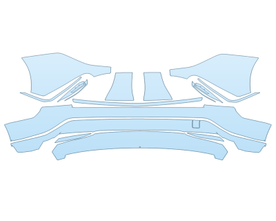 PAINT PROTECTION KIT - 2023 CADILLAC LYRIQ LUXURY REAR BUMPER - PRECUT PPF CLEAR BRA WRAP