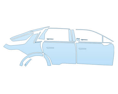 PAINT PROTECTION KIT - 2023 CADILLAC LYRIQ LUXURY PASSENGER SIDE - PRECUT PPF CLEAR BRA WRAP