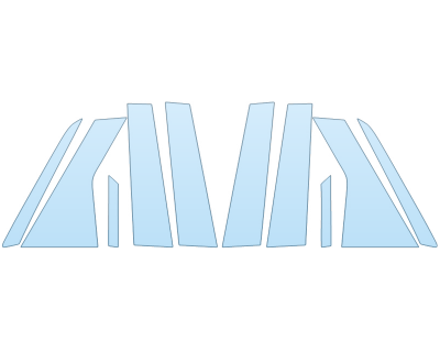 PAINT PROTECTION KIT - 2023 CADILLAC LYRIQ LUXURY B PILLARS - PRECUT PPF CLEAR BRA WRAP