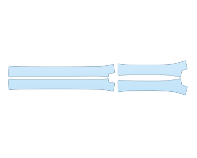 PAINT PROTECTION KIT - 2023 CADILLAC LYRIQ LUXURY DOOR SILLS - PRECUT PPF CLEAR BRA WRAP